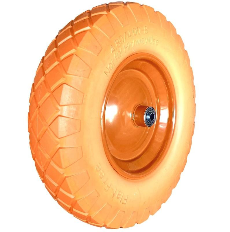 Колесо для тачки 3.00-8/16 ось d-20мм, бескамерное полиуретановое