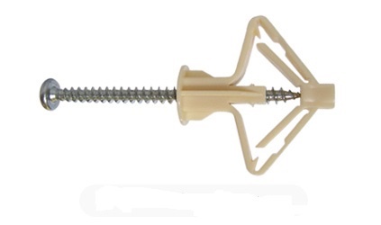 Дюбель для гипсокартона бабочка TNF-W с шурупом