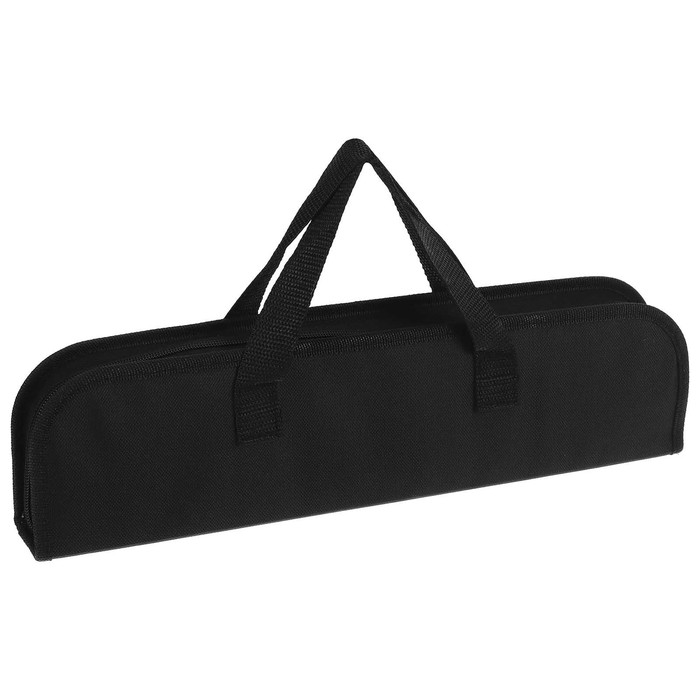 Набор для барбекю 5пр (лопатка, вилка, щипцы, силиконовая кисточка, нож) в сумке