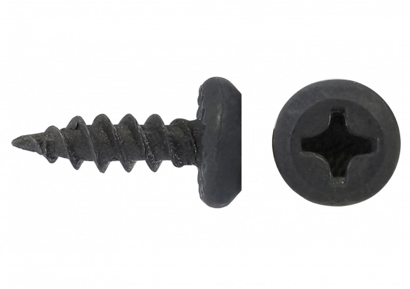 Саморез полуцилинд острый черный 3,5х11
