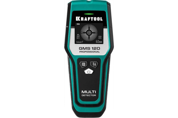 Универсальный детектор скрытой проводки ЖК дисплей GMS-120 KRAFTOOL