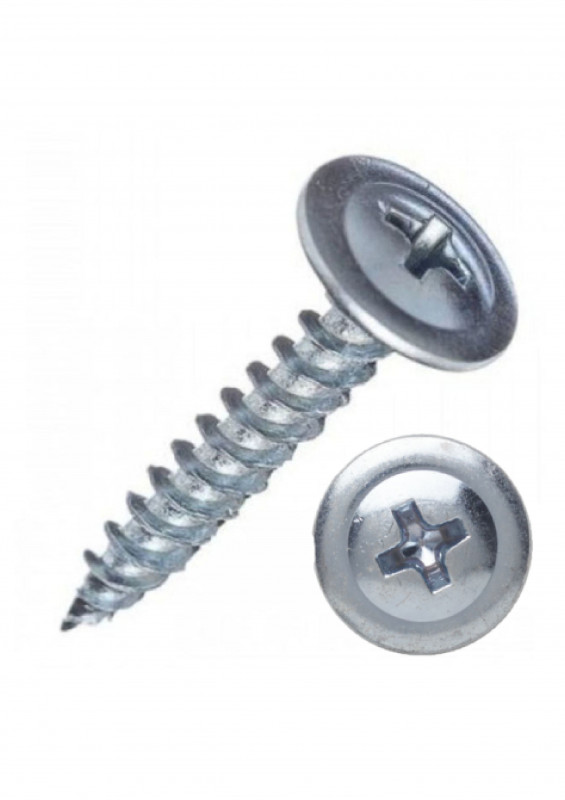 Саморез с пресс-шайбой острый 4,2х38