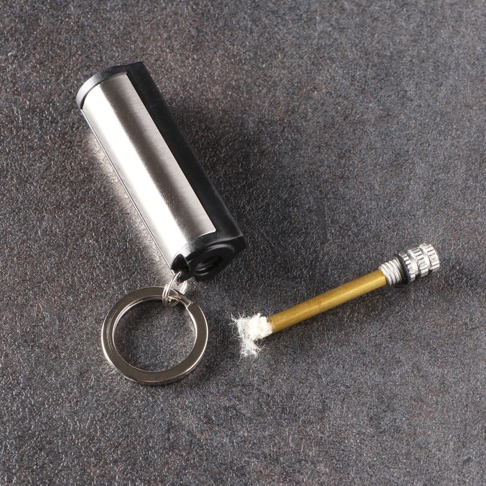 Вечная спичка туристическая 6,5см "Сильва" с кольцом