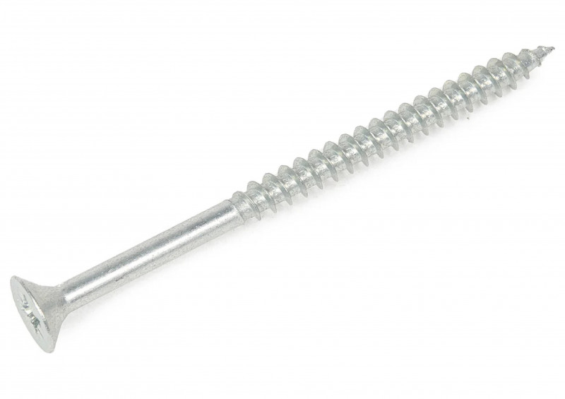 Саморез универсальный белый цинк 6х40