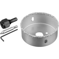 Коронка-чашка по кафелю карбид вольфрама 76мм L 25мм ЗУБР