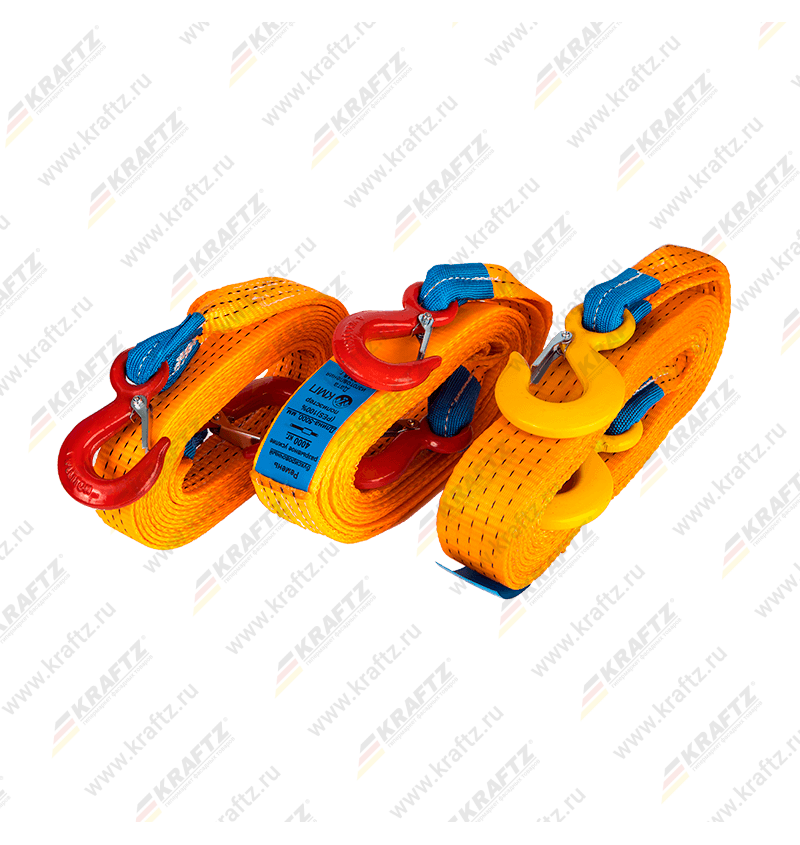 Ремень буксировочный две петли 8тнх5м