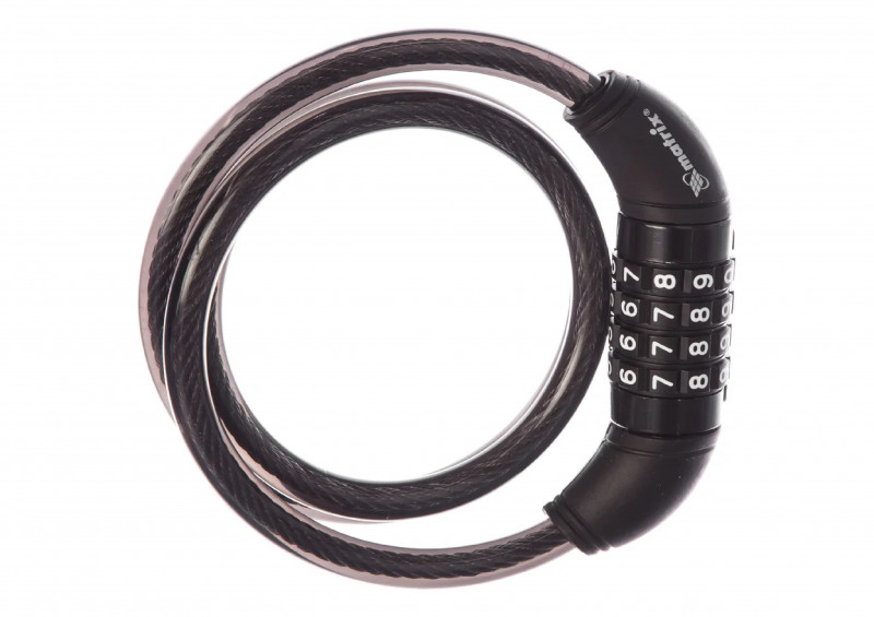 Замок тросовый универсал кодовый 10х950мм Matrix