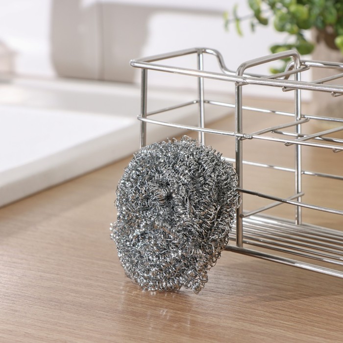 Губка для мытья посуды металлическая, спираль 15г