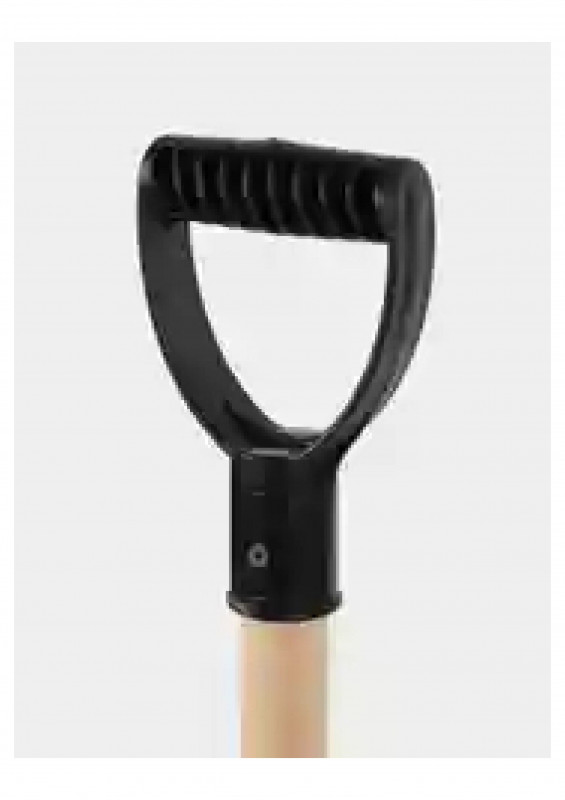 Черенок для лопаты 32мм с V-обр ручкой пластик черный