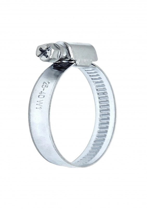 Хомут червячный 80-100мм цинк