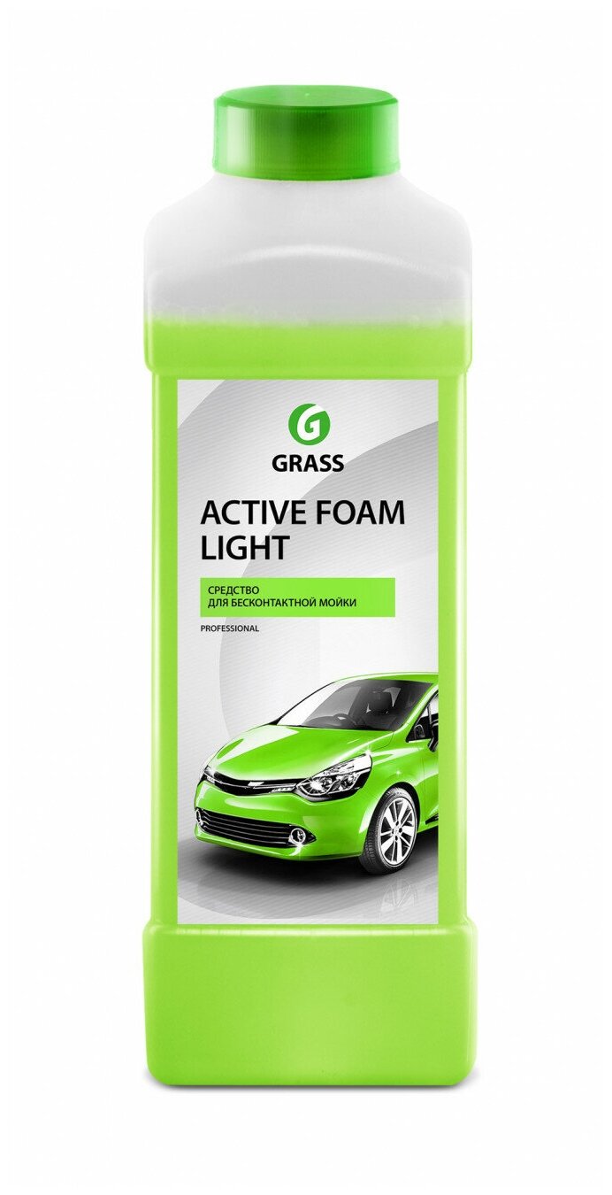 Средство концентрированное для бесконтатной мойки Active Foam Light 1л Grass