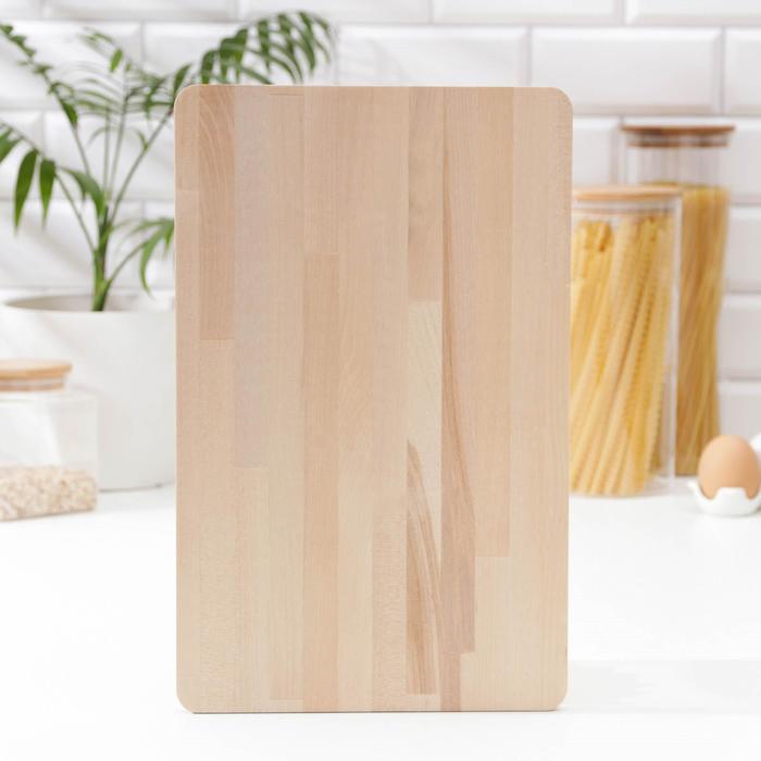 Разделочная доска 35х22х1,2см с ручкой береза