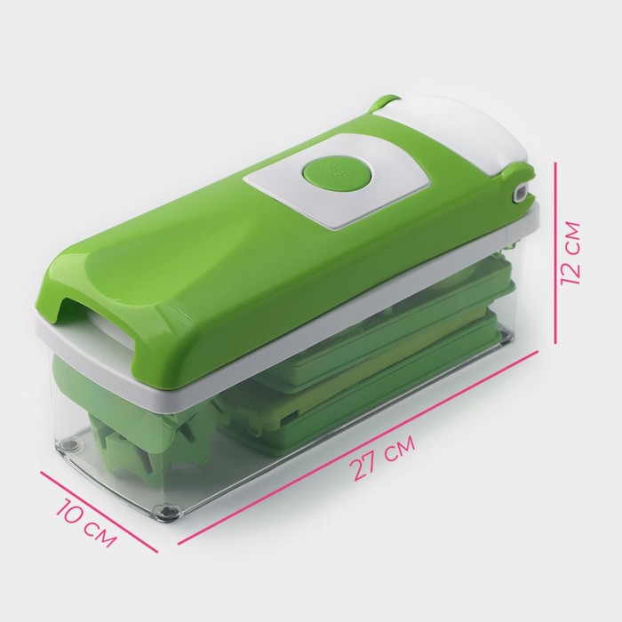 Тёрка овощерезка с лотком Фреш Флеш 7 насадок