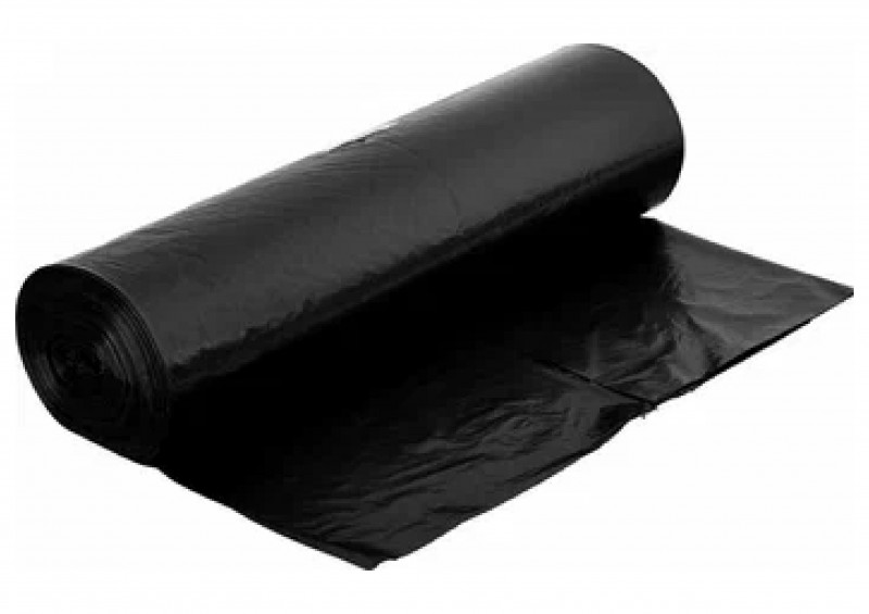 Пакеты для мусора ПВД 200л 10шт рулон черные
