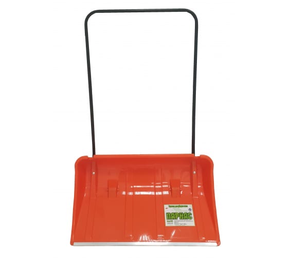 Скрепер для уборки снега 860х500мм с метал.ручкой на колесиках Парнас