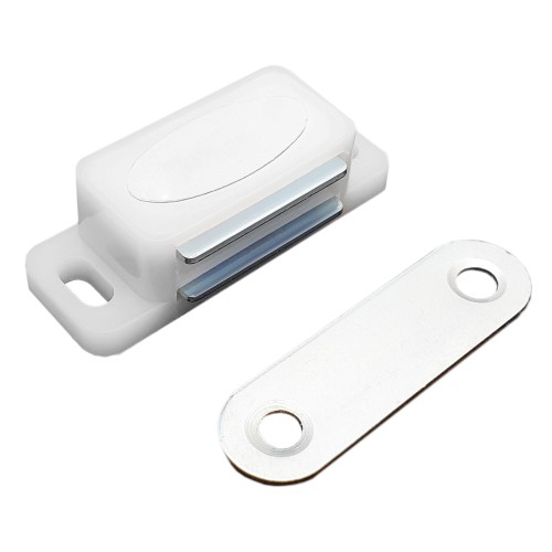 Магнит мебельный белый,(160,10) L-42 h-12,5 StahBuro