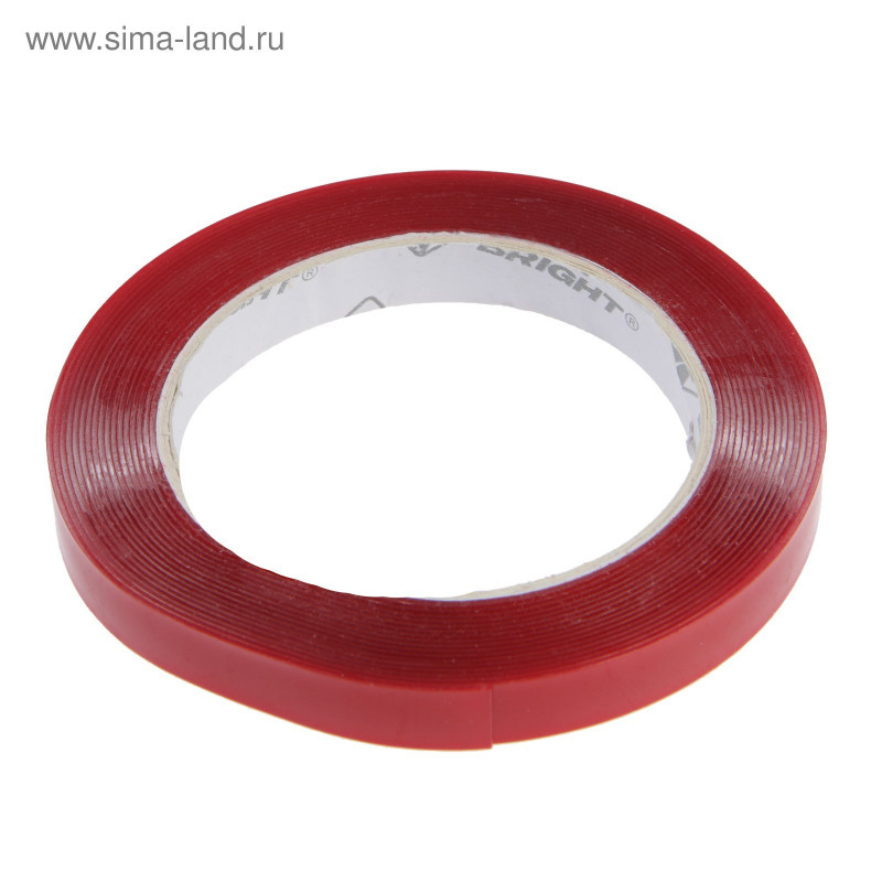 Клейкая лента, двухстороння акриловая, 12мм х 5м, Nova Bright fusion