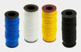 Нить капроновая на катушке красная 100м