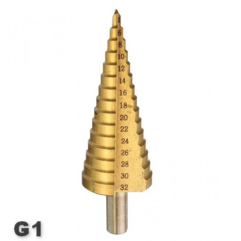 Сверло ступенчатое спиральное 4-32мм Hardcore Torsion step
