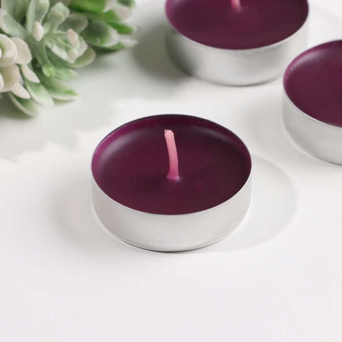 Набор чайных свечей ароматизированных , 10гр, 9штук "Тосканский виноград"