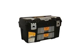 Ящик для инструментов 21" металл.замки черный с желтым ГЕФЕСТ
