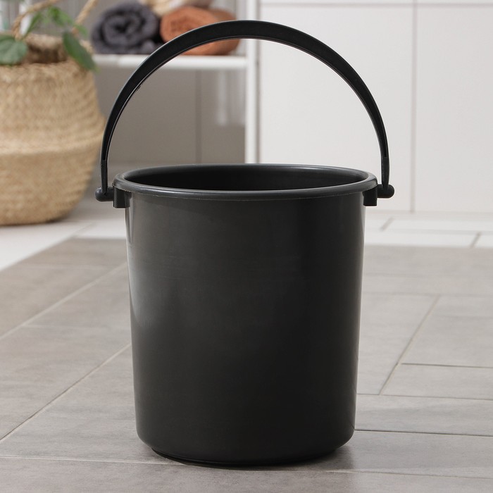 Ведро хозяйственное, 7л цвет серый