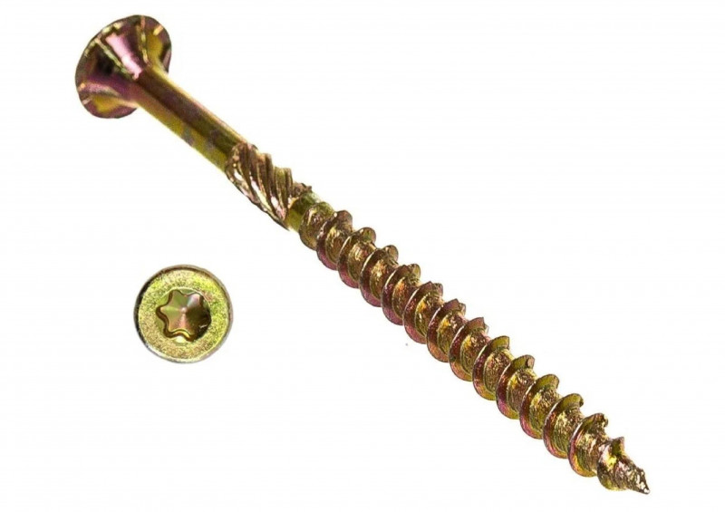 Саморез желтый цинк 4,2х76 по дереву 15кг