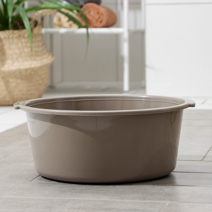 Таз круглый хозяйственный, 8л, цвет микс