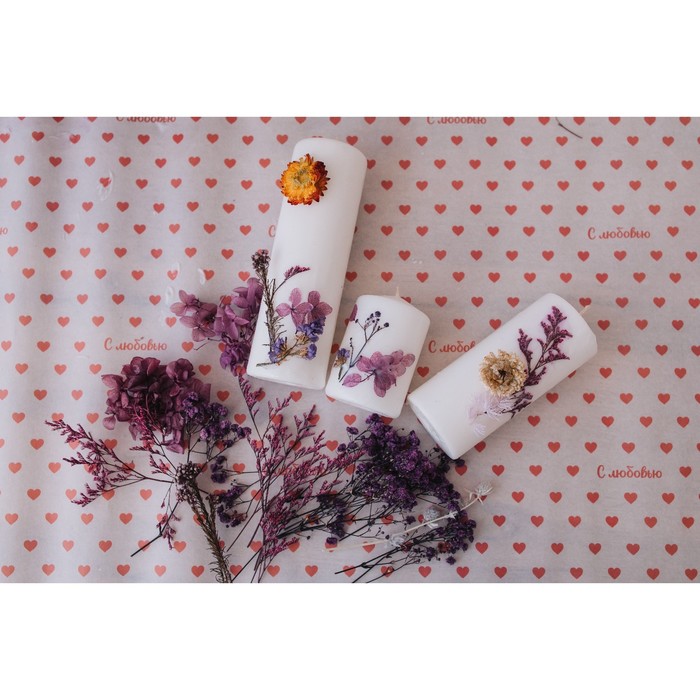 Свеча-цилиндр,4х6 см, 9ч, белая