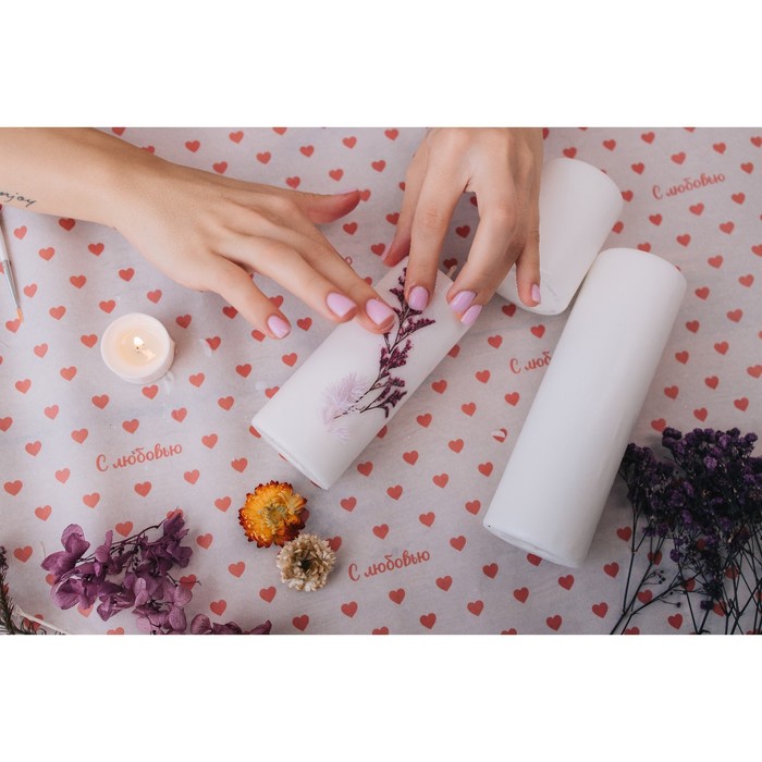 Свеча-цилиндр,4х6 см, 9ч, белая