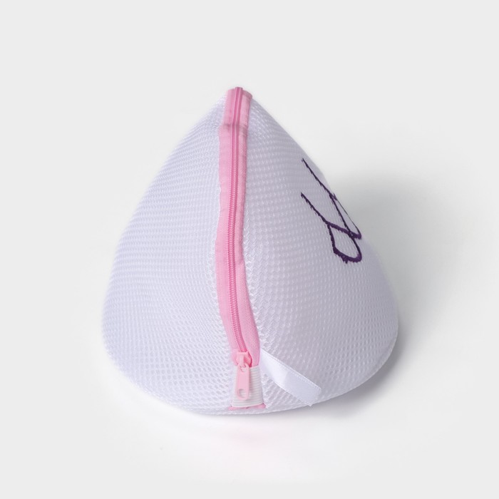 Мешок для стирки бюсгальтеров, 18х18х17см, трехслойный, крупная сетка