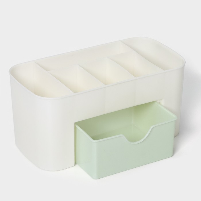 Органайзер для хранения мелочей 21х10,5х10см, 6 секций, цвет микс, "Эргономика"