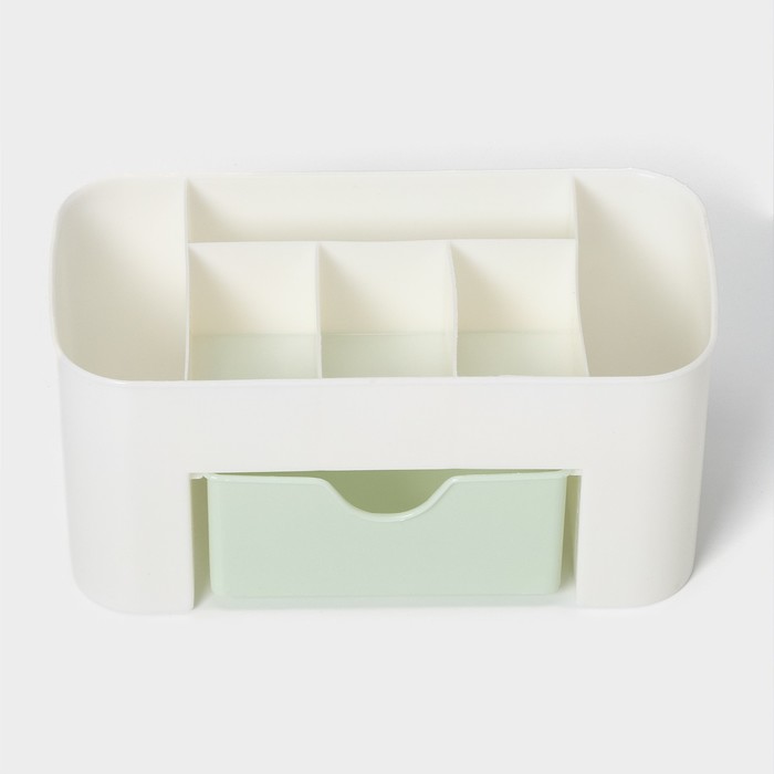 Органайзер для хранения мелочей 21х10,5х10см, 6 секций, цвет микс, "Эргономика"