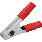 Зажим крокодил 100А 105мм красный ОНЛАЙТ