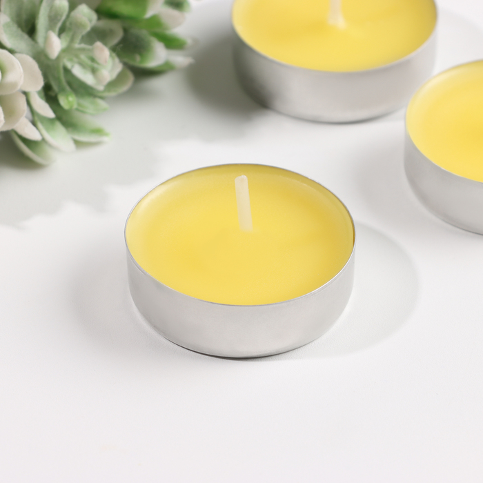 Набор чайных свечей ароматизированных , 10гр, 9штук "Сочный манго"