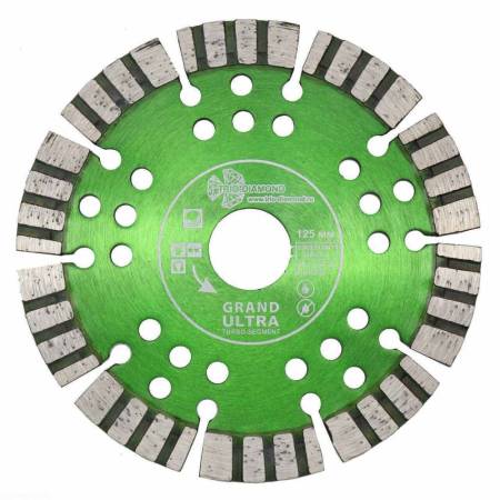 Диск алмазный сегментный турбо 125х22,23мм Grand hot prees Trio-Diamond