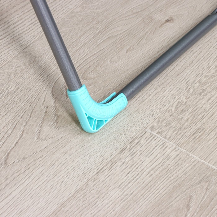 Сушилка для белья напольная складная рабочая длина 18м, высота от пола 95см, ширина 54см, цвет серый