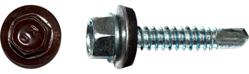 Саморез кровельный HWX2-W-P5 уп/50шт 4,8х50мм ТМ HARDWEX