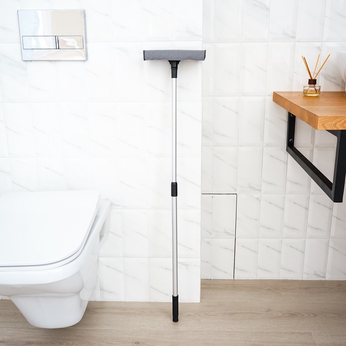 Окномойка с телескопической аллюминевой ручкой и сгоном,20х8х60(97)см